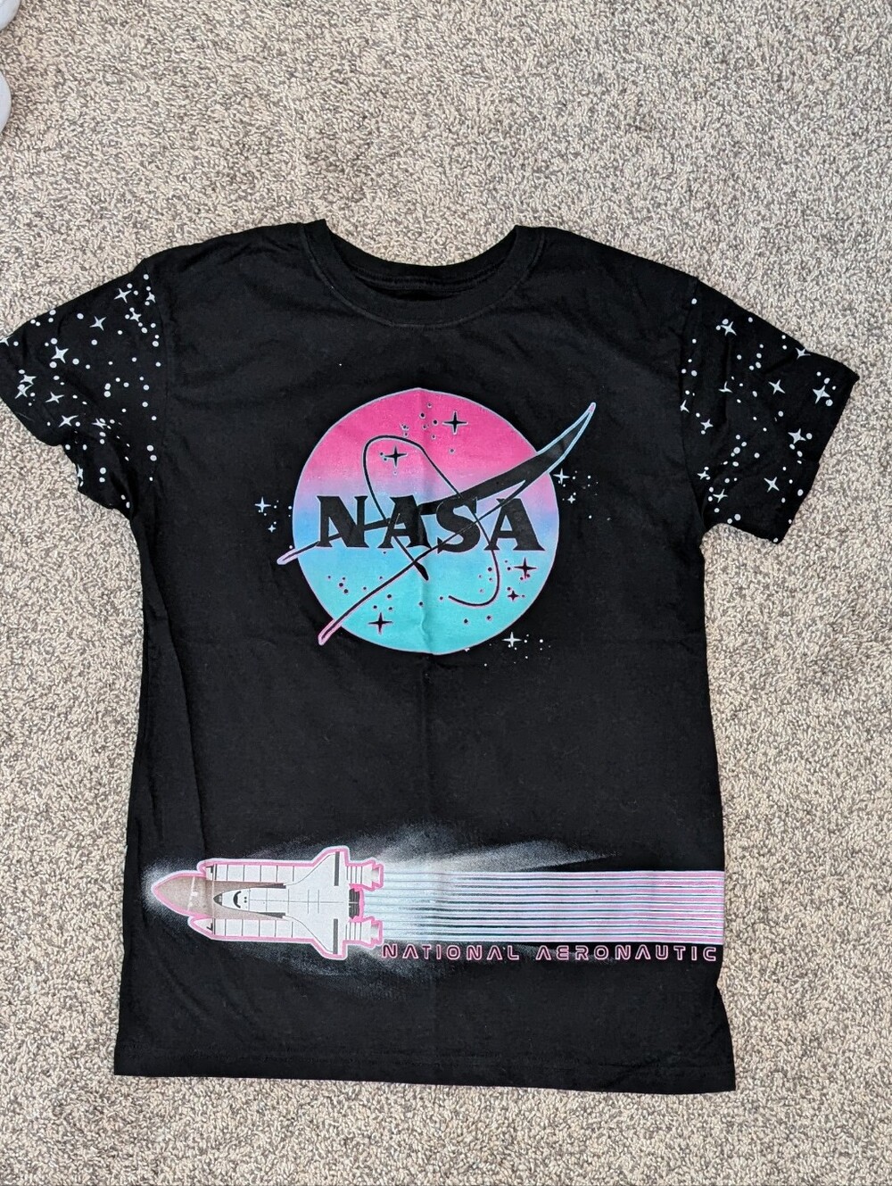 Black Nasa Space Tee